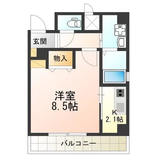クレセントコート【3階】の間取り