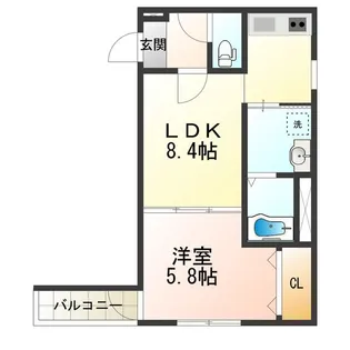 ルミエール御崎【3階】の間取り