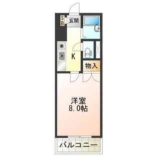 メゾンドール秋桜【403号室】の間取り