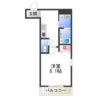 フジパレス今川駅東Ⅱ番館【0305号室】の間取り