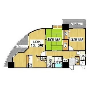 フェルザ住之江公園【10階】の間取り