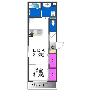PLAISIR La Lumierpure【1階】の間取り