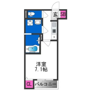 H-maison加美正覚寺Ⅸ【3階】の間取り