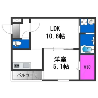 フジパレス住吉遠里小野【3階】の間取り
