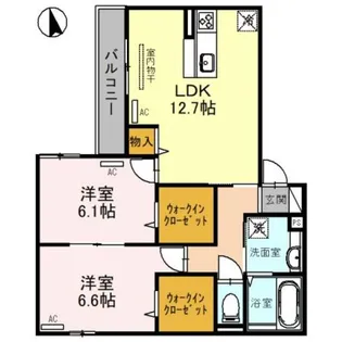 LANA HALE【0202号室】の間取り