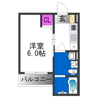 CRASTINE住吉大社【0203号室】の間取り