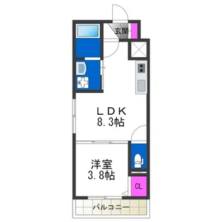 GRANDIR杉本町【3階】の間取り