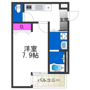 フジパレスあびこ駅東Ⅰ番館【0203号室】の間取り