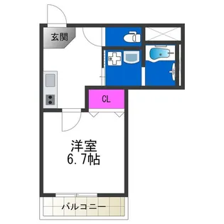 フジパレスあびこ駅東Ⅴ番館【0103号室】の間取り