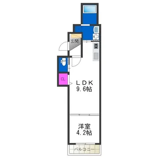 F asecia Notos【2階】の間取り