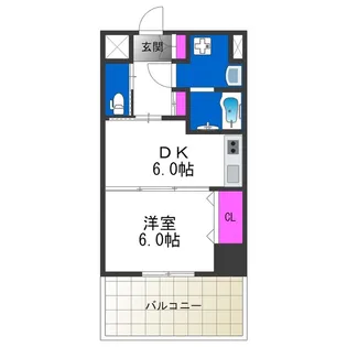 アーバンパーク住之江公園Ⅱ【1階】の間取り