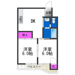 オリオンハイツ【403号室】の間取り