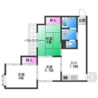コーポ南野【302号室】の間取り