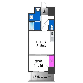 グランパシフィック帝塚山innovation【10階】の間取り