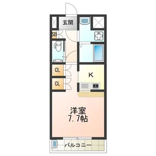 ARCO ROSA【612号室】の間取り