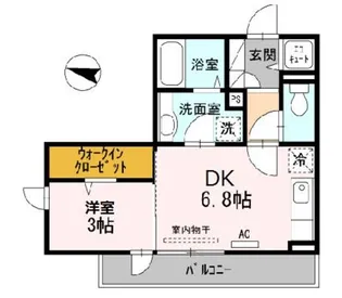 TREBINA AYAKA【301号室】の間取り