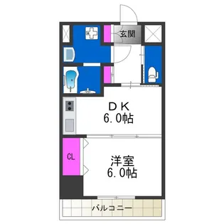 アーバンパーク住之江公園Ⅱ【6階】の間取り