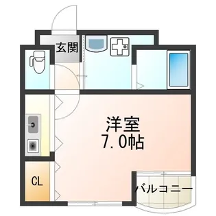 グランクレールK【301号室】の間取り