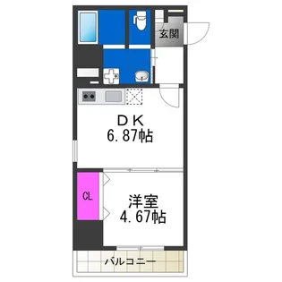 アーバンパーク住之江公園Ⅰ【508号室】の間取り