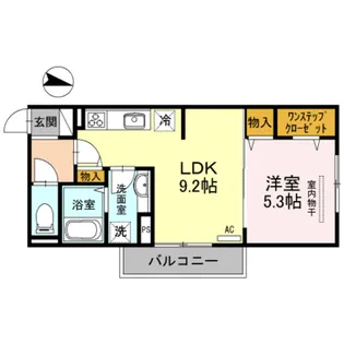 プライムコート【1階】の間取り