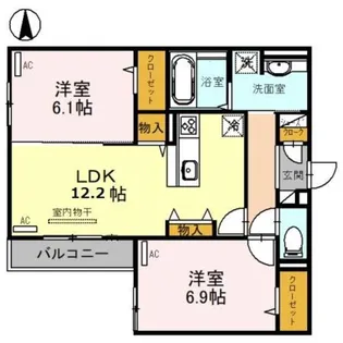 セジュールコートあびこ【3階】の間取り