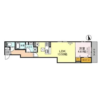 クラシスト長吉【0102号室】の間取り