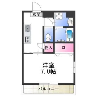 Bliss Pointあべの【2階】の間取り