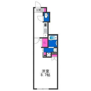 アドバンス大阪ルオーレDC【4階】の間取り