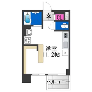 DOUBLE NINE RESIDENCE TENNOJIMINAMI【804号室】の間取り