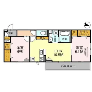 フォレストガーデン我孫子【2階】の間取り