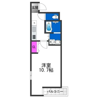 フジパレス住吉長居Ⅰ番館【3階】の間取り