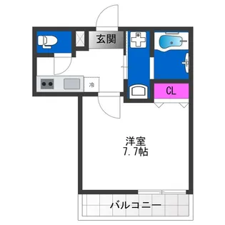 1Kの間取り画像