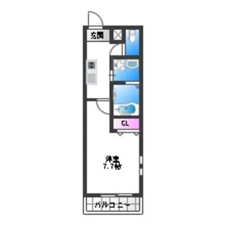 フジパレス長原駅西Ⅴ番館【1階】の間取り