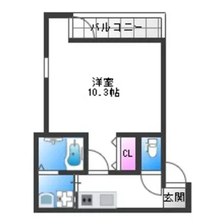 フジパレス長原駅西Ⅴ番館【2階】の間取り