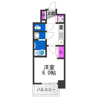 ファーストフィオーレ天王寺オリーブ【1003号室】の間取り