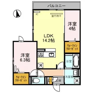 Raccolt阪南町【3階】の間取り