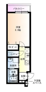フジパレス住吉我孫子前Ⅱ番館【3階】の間取り