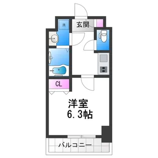 Le−Bear天王寺東【2階】の間取り