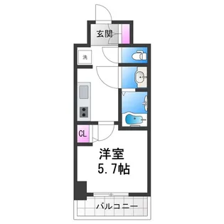 Le-Bear天王寺東【5階】の間取り