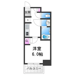 Le-Bear天王寺東【6階】の間取り
