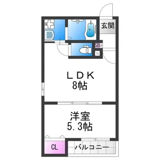 ALEGRIA平野本町Ⅱ【1階】の間取り