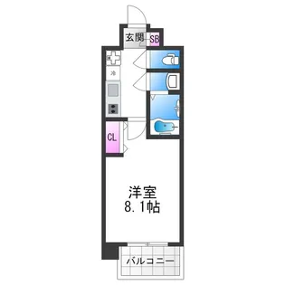 セオリー天王寺南DOOR【5階】の間取り