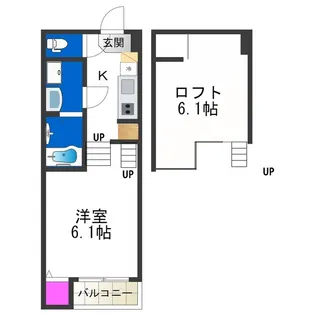 シャイニーサイド【1階】の間取り