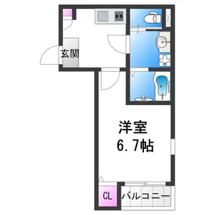 南大阪ミカーサ【1階】の間取り