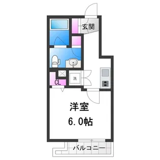ラシーヌ住吉大社【4階】の間取り