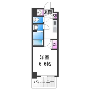 フォーリアライズ天王寺セラス【9階】の間取り