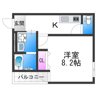 フジパレス平野郷Ⅲ番館【1階】の間取り
