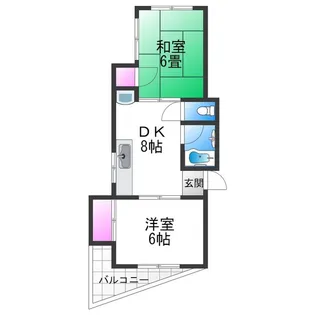 ピュアコート清風【305号室】の間取り