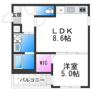 フジパレス住吉大領【3階】の間取り