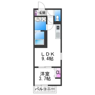 badge yata【2階】の間取り